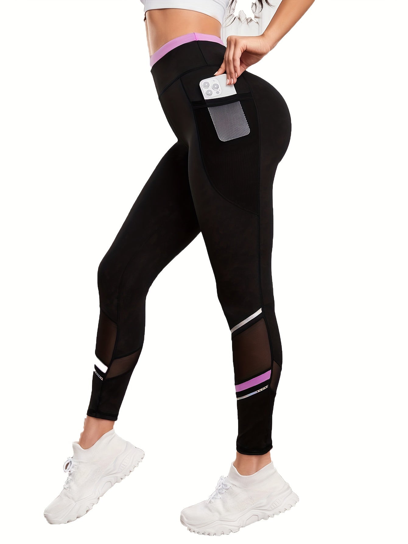 Pilates Yoga Workout Pants High Elastic Fitness Sports Leggings