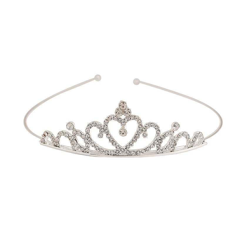 Rhinestone Crown Princess Headband for Wedding Prom Party
