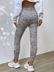 Leopard Print Sports Leggings High Waist Yoga Fitness Pants