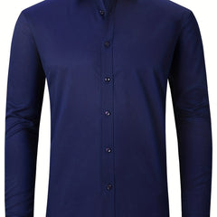 Men's Classic Button Up Shirt for Business Occasion
