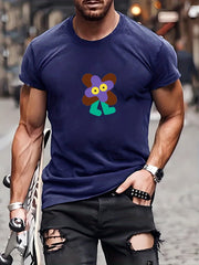 Men's Doodle Pattern T shirt Active Tee