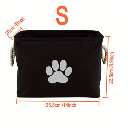 Collapsible Polyester Organizing Basket Large Storage Bin For Pet Toy