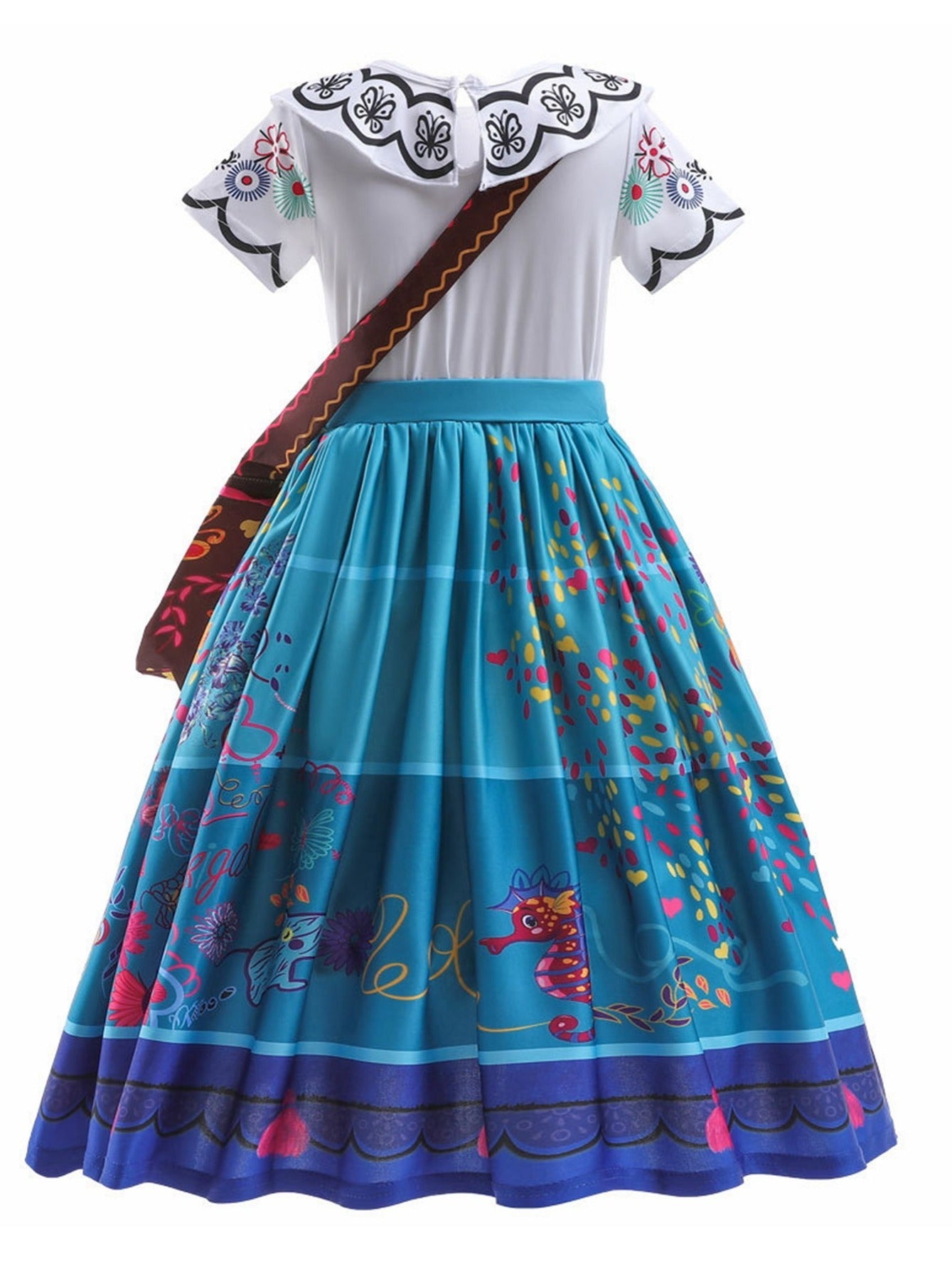 Princess Skirt Cosplay Dress Set with Bag