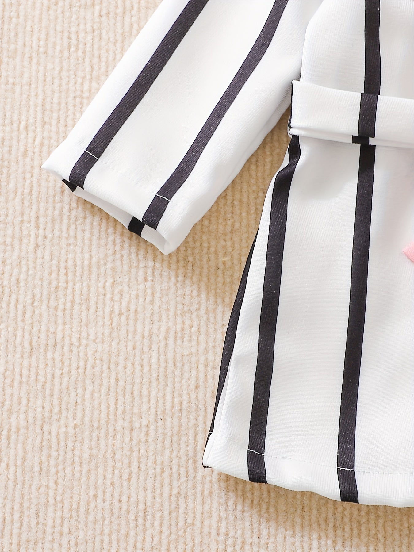 Baby Girls Striped Block Shirt Cardigan Dress
