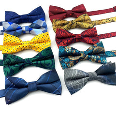 Men's Jacquard Banquet Bow Tie 1200 Thread Polyester Fabric