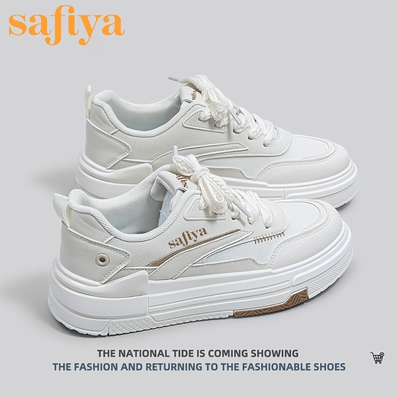 Women's Low Lace Up Flatform Casual Sneakers