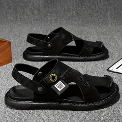 Men's Camo Slip-On Sandals - Anti-Skid Beach Sandals