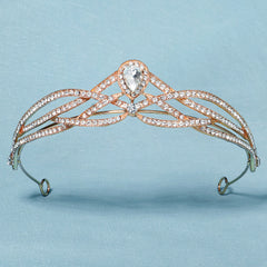 Baroque Crown Headband Crystal Tiara For Women