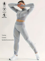 Women's Plus Size High Rise Fitness Leggings