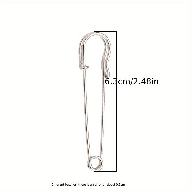 10pcs Metal Safety Pins 70mm 2.75 Inches Heavy Duty Blanket Pins
