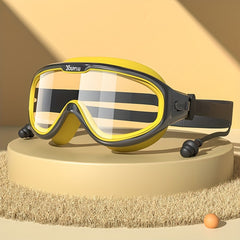 Large Frame Adults Swimming Goggles Waterproof Anti Fog Swimming Glasses