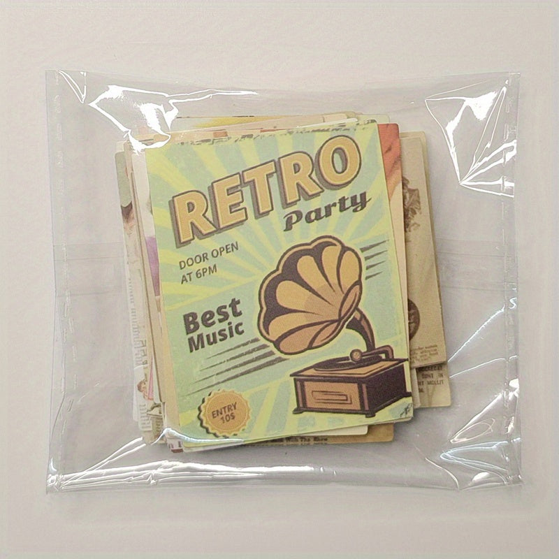 50pcs Retro Magazine Series Stickers for Notebook Luggage Phone