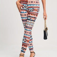 Boho High Waist Leggings Slim Fit Workout Leggings