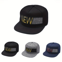 Street Dance Flat Brim Hat Baseball Cap For Couple