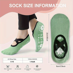 Yoga Socks Non skid Gripper Socks In Barre Pilates Ballet For Women