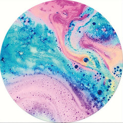 Pink Marble Art Mouse Pad Round Non Slip Rubber Mousepad