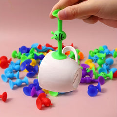 Bees Suction Cup Toy Soft Building Blocks Pop Sucker Toy Small Throw Darts Set