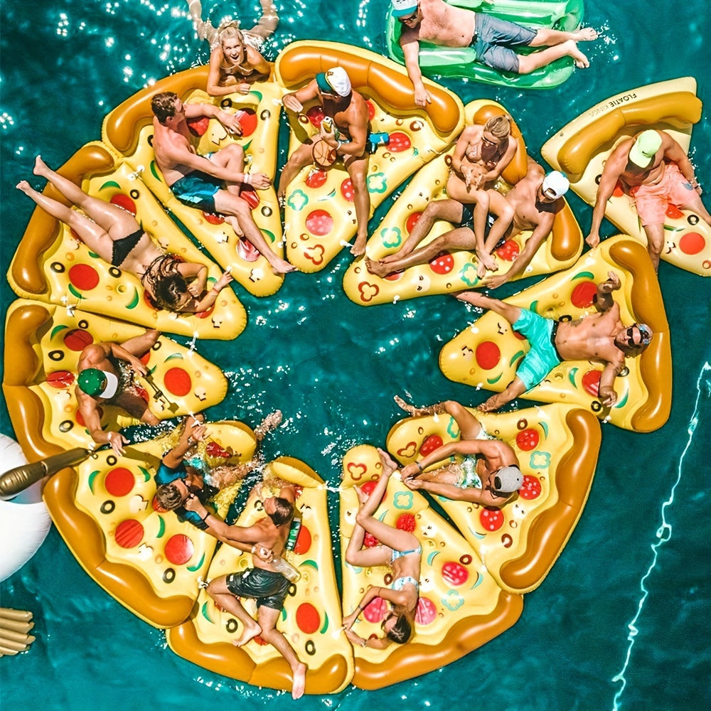 Pizza Slice Inflatable Lounge Chair for Pool Parties and Beach Fun
