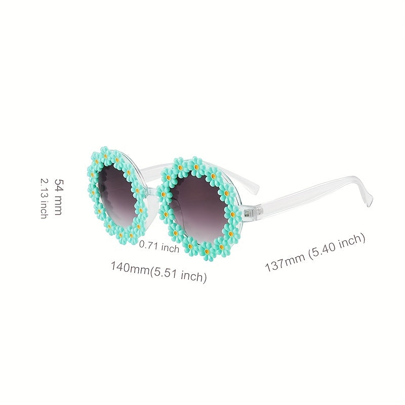 Vintage Daisy Sunglasses for Women, UV Protection Eyewear