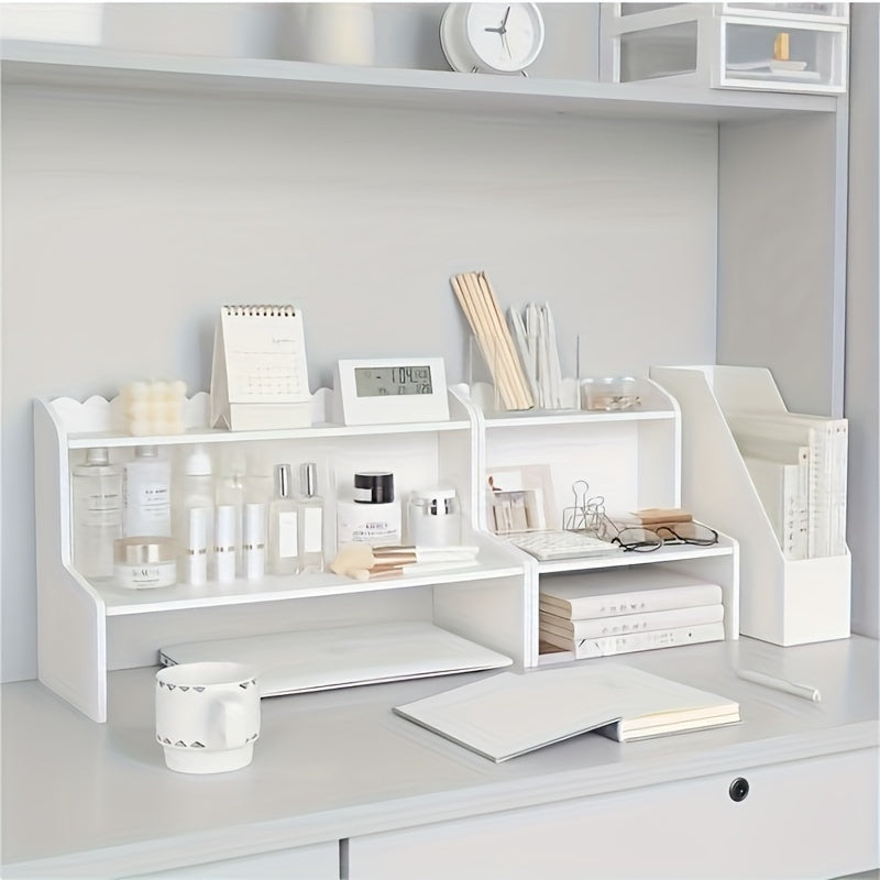 Double Layer Heightening Storage Rack for Office and Dorm