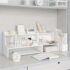 Double Layer Heightening Storage Rack for Office and Dorm