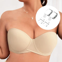 Strapless T Shirt Bra Soft Push Up Women's Lingerie