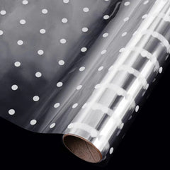 Clear Dot Wrapping Paper Flower Packaging Waterproof Plastic Film