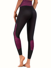 High Waist Sauna Leggings Workout Pants With Zippered Pocket