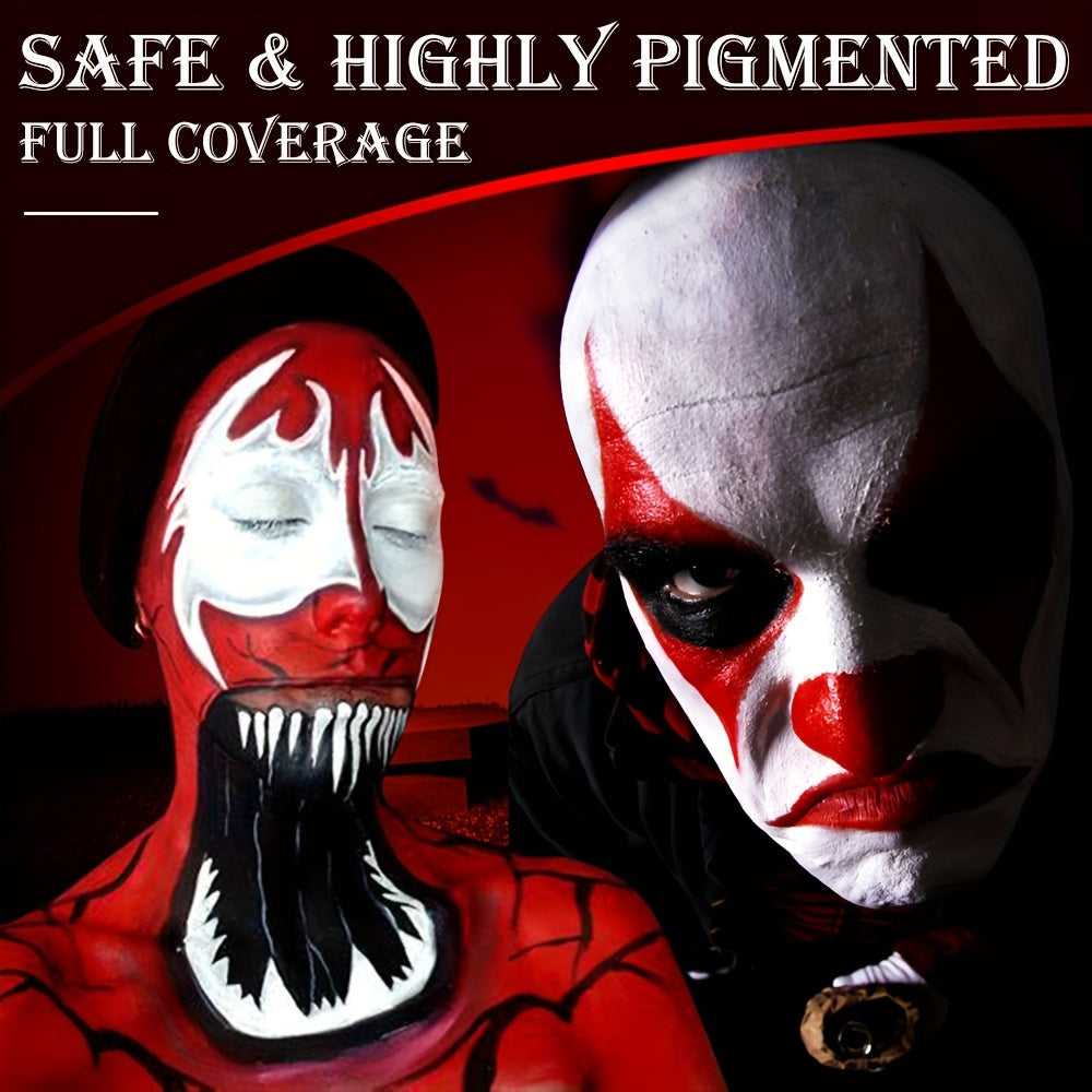 Red Cream Face Body Paint Halloween Makeup Clown Devil Red