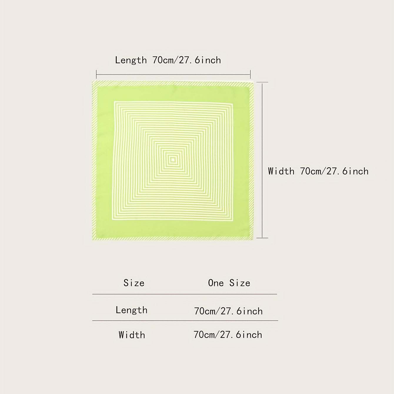 Green Bandana Satin Head Wrap Scarf Women Necke