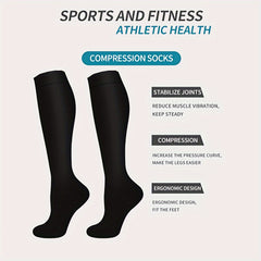 3 Pairs Copper Compression Socks 10-20mmHg Knee High for Women Men