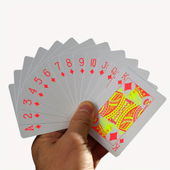 54pcs Fluorescent Waterproof Poker Deck for Poker Party Game