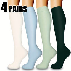 Copper Compression Socks for Women & Men 10-20 mmHg Knee High Support