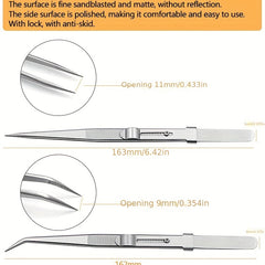 Adjustable Stainless Steel Sliding Clamps for Jewelry Making & Repair