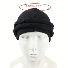 Ethnic Men's Headscarf Cap Elastic Cloth Chemotherapy Cap