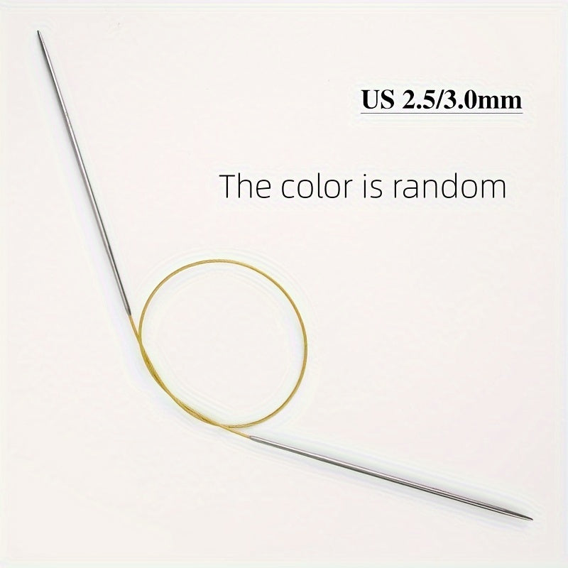 Circular Knitting Needle Set 16 Inches Stainless Steel Sweater Loop Stick