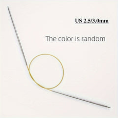 Circular Knitting Needle Set 16 Inches Stainless Steel Sweater Loop Stick