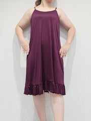 Casual Nightdress Women's Plus Cami Sleep Dress