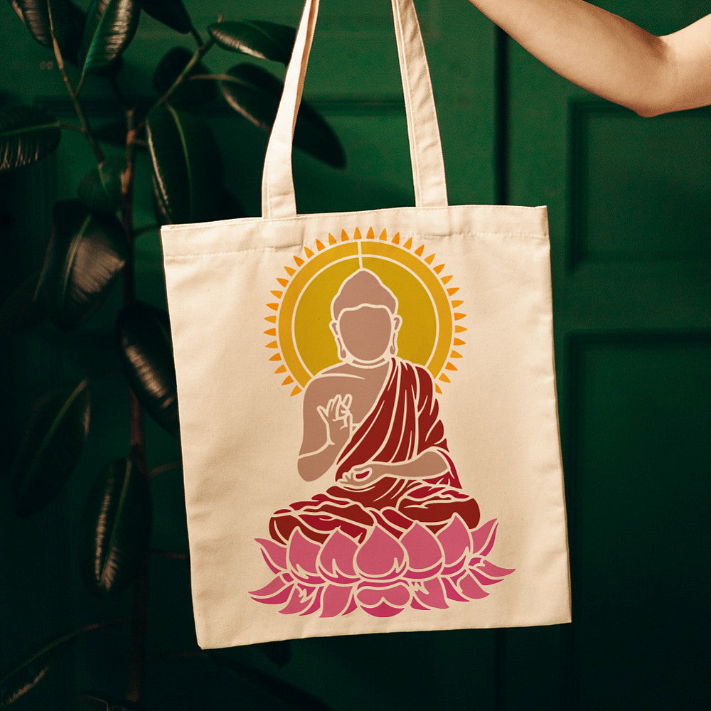 Plastic Drawing Stencil Buddha Craft Template for DIY Painting