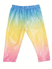 Sparkly Baby Girl's Leggings Elastic Waist Pants