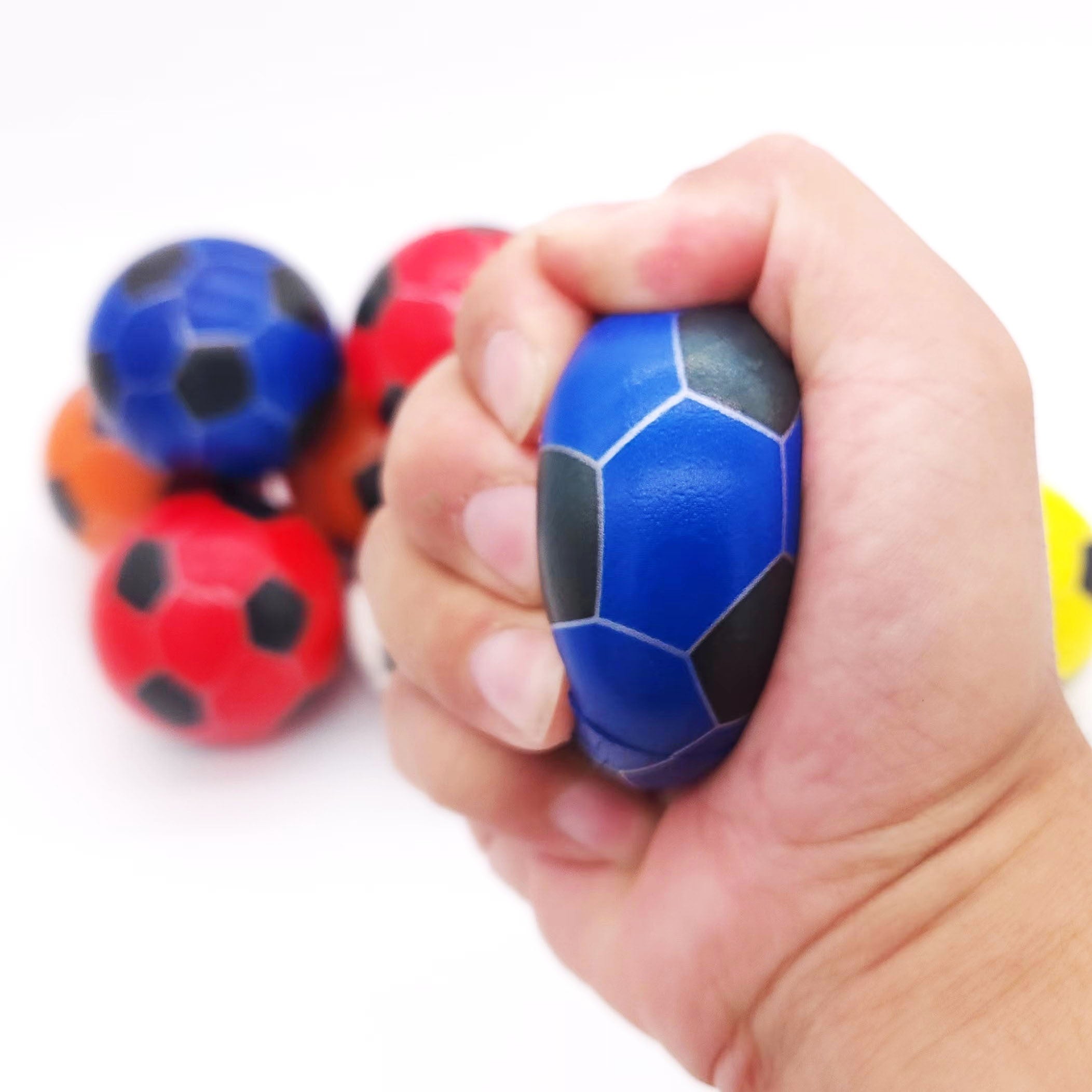 12pcs Sponge Balls Colorful Square Football Random Funny Interactive Toys