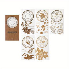 15pcs Plant Flower DIY Decorative Bottoming Paper Washi Colla