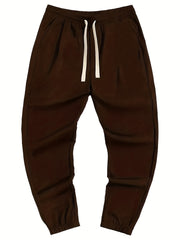 Men's Drawstring Pocket Sweatpants Loose Jogger Pants