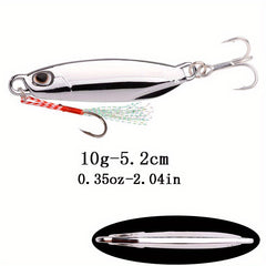 Electroplated Metal Spoon Fishing Lures 7g-40g with Hooks
