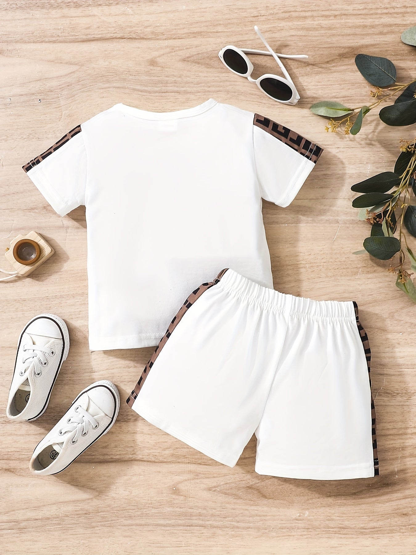 Baby Boys Casual T shirt & Shorts Set For Summer Holiday