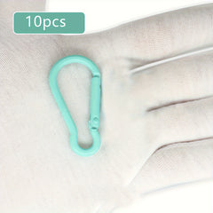 10pcs Colorful Hanging Buckle for Outdoor Camping Sports