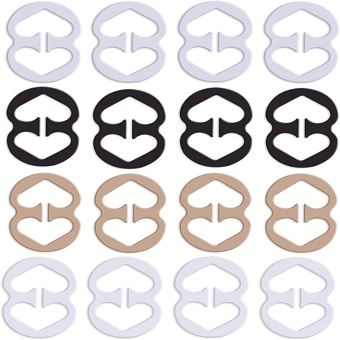 16 Pcs Invisible Bra Strap Clips Non Slip Buckles for Braless Look