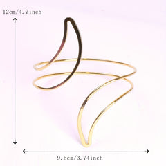 1pc Geometric Pattern Golden Curtain Tieback