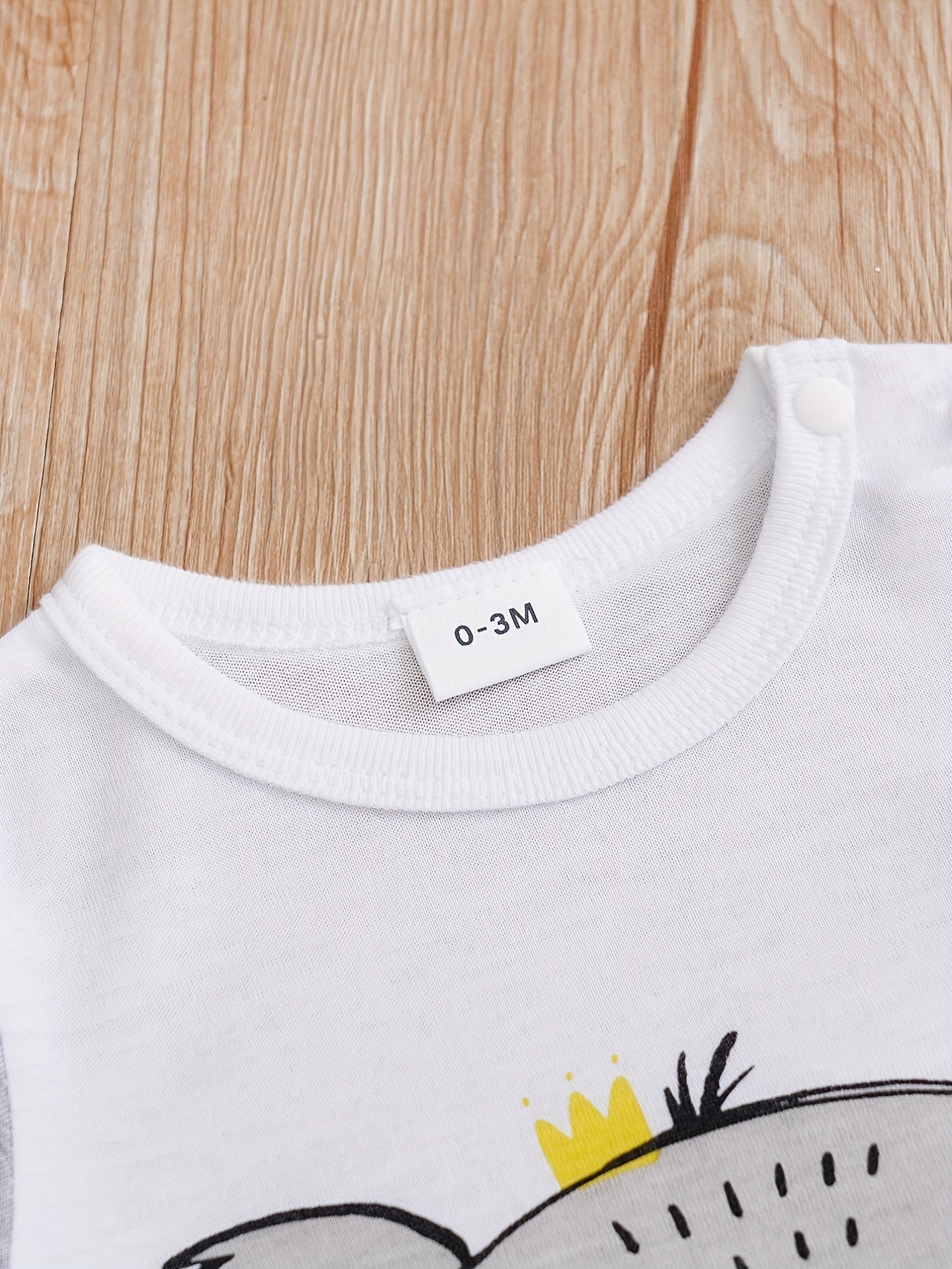 Baby's Cartoon Kola Crew Neck Short Sleeve Romper