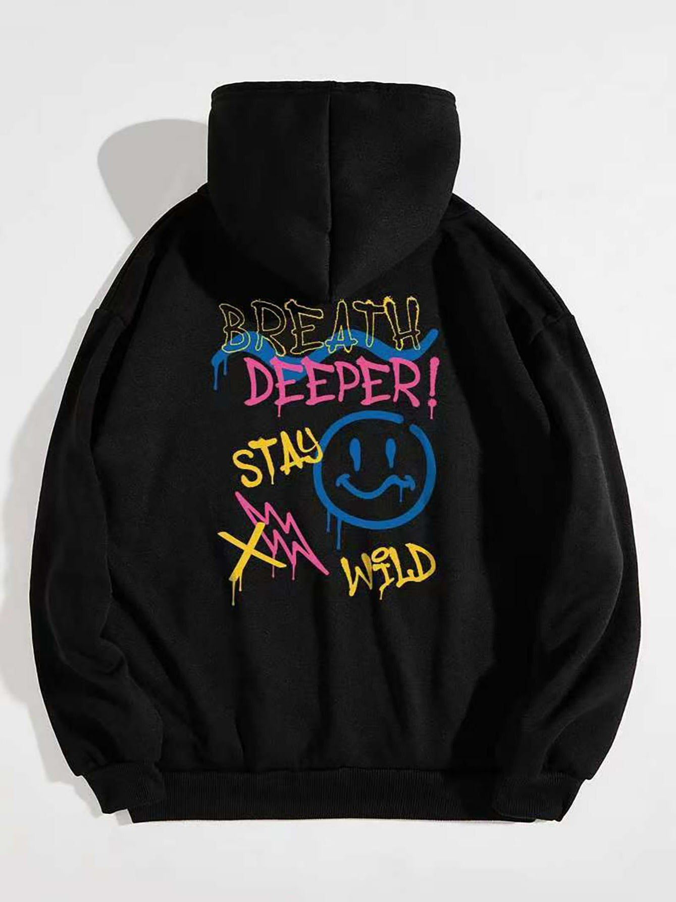 Women's Letter Print Loose Hoodie Sweatshirt